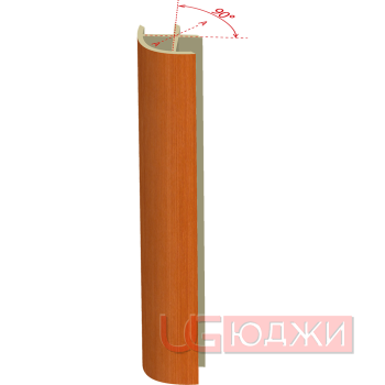 Соединительный уголок 90гр. H-100мм, вишня (7)