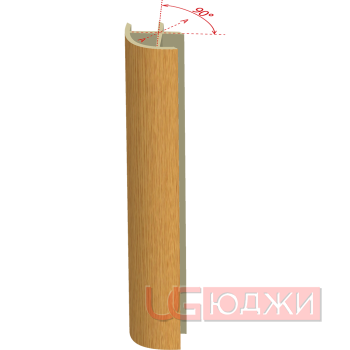 Соединительный уголок 90гр. H-100мм, дуб горный (1.1)