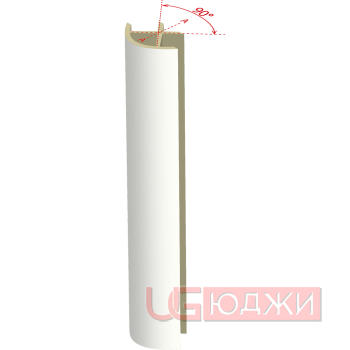 Соединительный уголок 90гр. H-150мм, белый (2)