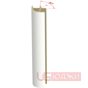 Соединительный уголок 90гр. H-150мм, белый