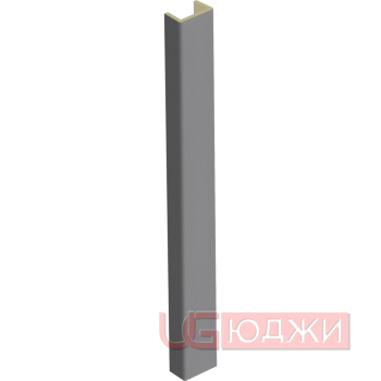 Торцевая заглушка  H-100мм, алюминий (8.1)