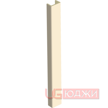 Торцевая заглушка H-100мм, ваниль