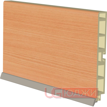 Цоколь пластиковый H-100мм 4,0м, бук (5)