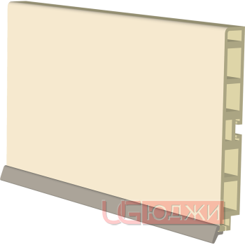Цоколь пластиковый H-100мм 4,0м, ваниль (10)