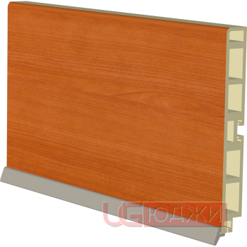 Цоколь пластиковый H-100мм 4,0м, вишня (7)