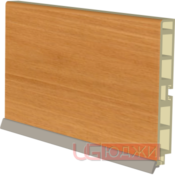 Цоколь пластиковый H-100мм 4,0м, орех миланский (6)