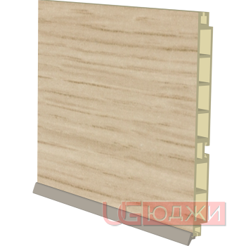 Цоколь пластиковый H-150мм 4,0м, дуб беленый (15)