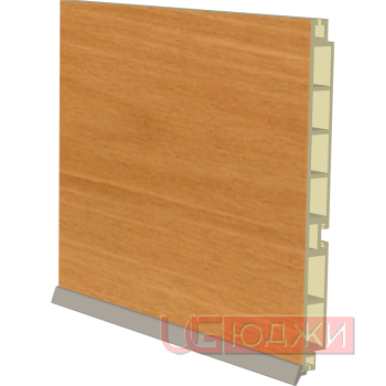 Цоколь пластиковый H-150мм 4,0м, орех миланский (6)