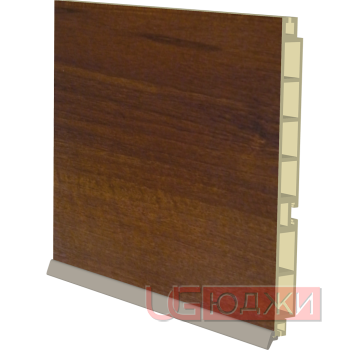 Цоколь пластиковый H-150мм 4,0м, орех тёмный (9)