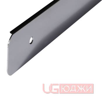 Планка торцевая 600х38мм R9, хром (левая, правая)