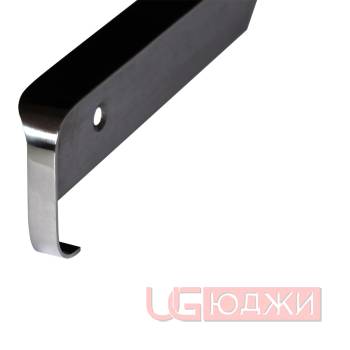Планка угловая 600х38мм R9 Левая, полированная сталь