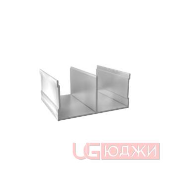 Направляющая верхняя Premial Серебро хим полировка 5,9м